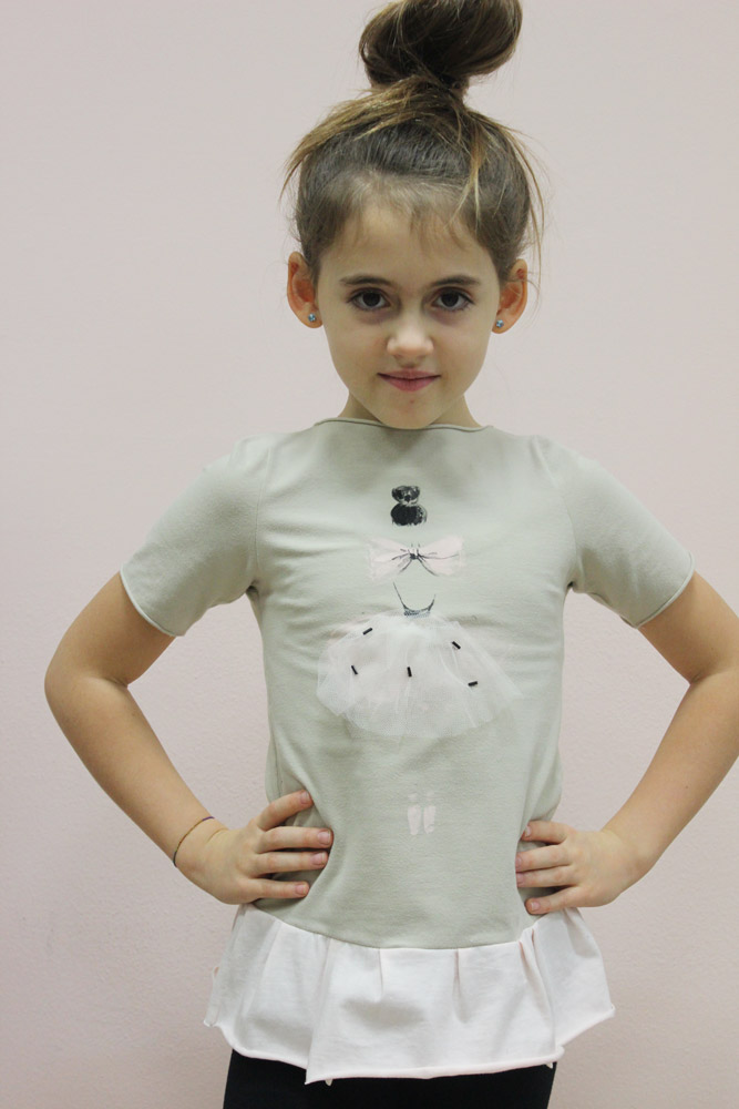 maglia ballerina bambina dipinta a mano – Greta Pigatto boutique